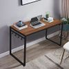 Walnut 55'Office Desk with 8 Hooks - as picture