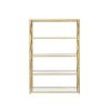 Bookshelf in Gold and Clear Glass - Default