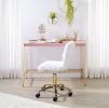 Midriaks Writing Desk with USB Port in Pink Gold Finish OF00024 - Default