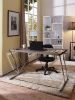 Finis Desk in Weathered Oak and Chrome - Default