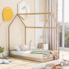 Twin Size House Bed Wood Bed; Natural(OLD SKU:WF281435AAM) - as Pic
