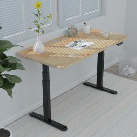 Height Adjustable Dual Motor Load Ergonomic Electric Standing Desk Frame 3-Stage With Memory Controller - Frame Only - Black