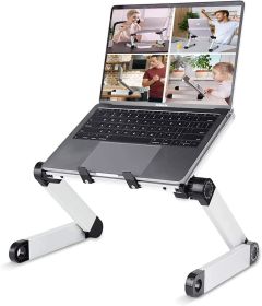 Adjustable Laptop Stand Table for Office; Portable Lap Desk Stand Compatible Notebook Tablets MacBook - default