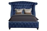 Sophia Queen bed Blue - as pic
