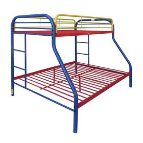 Tritan Bunk Bed (Twin/Full) in Rainbow 02053RNB - as pic