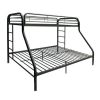 Tritan Bunk Bed (Twin/Full) in Black - as pic