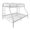 Tritan Bunk Bed (Twin/Full) in White - as pic