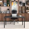Simple Deluxe Modern Design; Simple Style Table Home Office Computer Desk for Working; Studying; Writing or Gaming; Black - as pic
