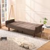 New Arrival Factory Gray Sofa Bed in Living Room Multi-function Leisure Sleeper Couch - Brown - Seats 2