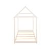 Twin Size Wooden House Bed; White(New) - as Pic