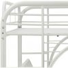 Eclipse Bunk Bed (Twin XL/Queen/Futon) in White 02093WH - White + Metal