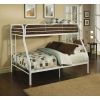 Tritan Bunk Bed (Twin/Full) in White - as pic