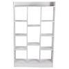 46" Tall Adjustable 4-Shelf Wood Bookcase Storage Shelving Book Wide Bookshelf - HG776
