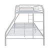 Tritan Bunk Bed (Twin/Full) in White - as pic