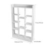 46" Tall Adjustable 4-Shelf Wood Bookcase Storage Shelving Book Wide Bookshelf - HG776