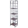 Isa 5-Tier Shelf; Graphite & Walnut - 87518