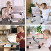 Adjustable Laptop Stand Table for Office; Portable Lap Desk Stand Compatible Notebook Tablets MacBook - default