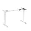 Height Adjustable Dual Motor Load Ergonomic Electric Standing Desk Frame 2-Stage With Memory Controller - Frame Only - White