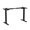 Height Adjustable Dual Motor Load Ergonomic Electric Standing Desk Frame 2-Stage With Memory Controller - Frame Only - Black
