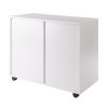 Halifax Wide Storage Cabinet; 2-Drawer; Filing Cabinet; White - 10431
