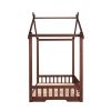 Extending House Bed, Wooden Daybed, - Walnut
