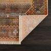 Stylish Classic Pattern Design Vintage Bohemian Southwestern Sierra Area Rug - Brown & Yellow - 9' X 12'