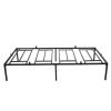 14 Inches Metal Platform Bed Frame, Heavy Duty Steel Slat Support, No Box Spring Needed, Quick Install, Twin Size - black