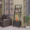 Bellamy 2-Drawer Leaning Shelf; Black - 29522