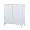 36 inch Accent Cabinet; Multipurpose Cabinet with 2 Open Doors ; white - pic