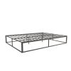 Metal Bed;  Platform Bed Frame;  Box Spring;  Strong Metal Structure;  Easy Assembly;  Full Size;  GREY - Dark Gray