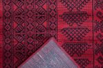 Alastair Red and Black Viscose Area Rug 8x10 - as Pic