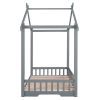 Extending House Bed, Wooden Daybed, - Gray