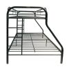 Tritan Bunk Bed (Twin/Full) in Black - as pic