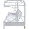 Eclipse Bunk Bed (Twin XL/Queen/Futon) in White 02093WH - White + Metal