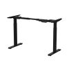 Height Adjustable Dual Motor Load Ergonomic Electric Standing Desk Frame 2-Stage With Memory Controller - Frame Only - Black