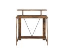 Nypho Writing Desk; Weathered Oak & Black Finish YJ - 92730