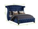 Sophia Queen bed Blue - as pic