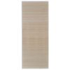 vidaXL Rug Bamboo 39.4"x63" Natural - Brown