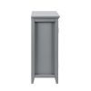 36 inch Accent Cabinet; Multipurpose Cabinet with 2 Open Doors ; Grey - pic