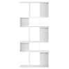 5 Cubes Ladder Shelf Corner Bookshelf Display Rack Bookcase - White