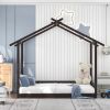 Extending House Bed, Wooden Daybed, - Espresso