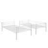 Twin Over Twin Metal Bunk Bed (White)( old sku: MF189201KAA ) - as pic