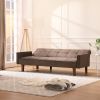 New Arrival Factory Gray Sofa Bed in Living Room Multi-function Leisure Sleeper Couch - Brown - Seats 2