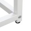 Natural Rattan 2 Door high cabinet; Built-in adjustable shelf; Easy Assembly; Free Standing Cabinet for Living Room Bedroom - White