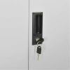 vidaXL Office Cabinet Light Gray 35.4"x15.7"x70.9" Steel - Grey