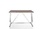 Finis Desk in Weathered Oak and Chrome - Default