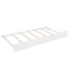 Wooden Full Size House Bed with Trundle; Kids Bed with Shelf; White - as pic