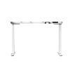 Height Adjustable Dual Motor Load Ergonomic Electric Standing Desk Frame 2-Stage With Memory Controller - Frame Only - White