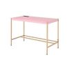 Midriaks Writing Desk with USB Port in Pink Gold Finish OF00024 - Default