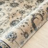 Stylish Classic Pattern Design Traditional Floral Filigree Bordered Area Rug - Beige|Ivory|Blue - 3' X 5'